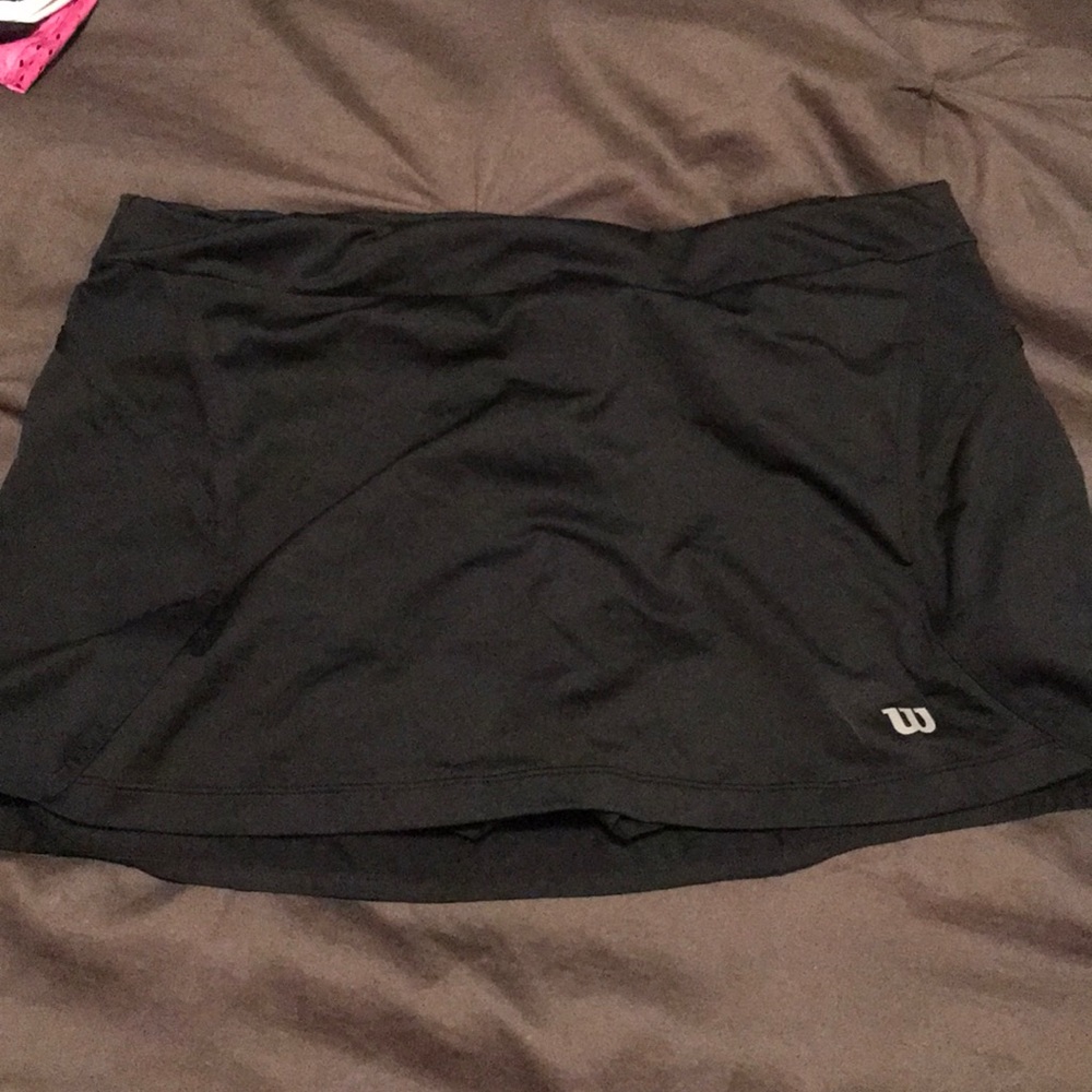 black Wilson tennis skirt